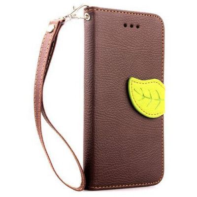 Litchi Leaf Plånboksfodral till Apple iPhone 6 / 6S  - Brun