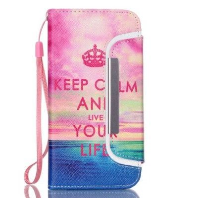 Magnetiskt plånboksfodral till iPhone 6/6S Plus - Keep Calm