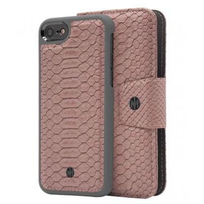 Marvêlle N°301 Plånboksfodral iPhone 6/7/8/SE 2020 - ASH PINK REPTILE