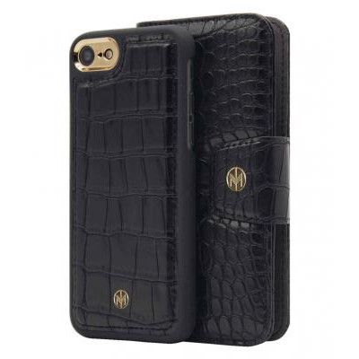 Marvêlle N°301 Plånboksfodral iPhone 6/7/8/SE 2020 - Svart CROCO