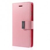 Mercury Rich Diary Plånboksfodral till Apple iPhone 6 / 6S (Rosa)