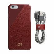 Native Union Leather Edition Set för iPhone 6/6s - Bordeaux