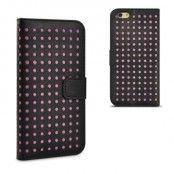 Polka Dots Plånboksfodral till Apple iPhone 6 - Magenta