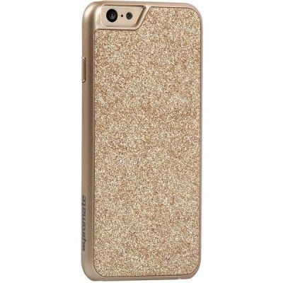 Promate Glare-i6 - skal med glittrig baksida för iPhone 6 / 6S guld