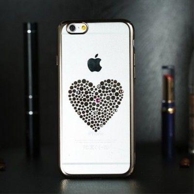 Remax Skal med Swarovski-Kristaller till Apple iPhone 6 - Heart
