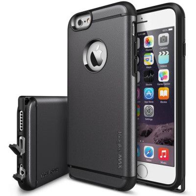 Ringke MAX Double Layer Armor Tough Skal Apple iPhone 6 / 6S  (Gun Metal)