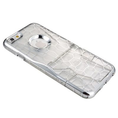 Skal med Kick-Stand till iPhone 6 / 6S  -  Transparent