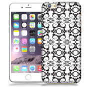 Skal till Apple iPhone 6(S) Plus - Mönstrad tapet - Vit/Svart