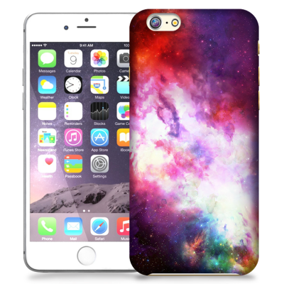 Skal till Apple iPhone 6 / 6S Plus - Rymden - Lila