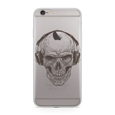 Skal till Apple iPhone 6(S) - Skull with Headphones