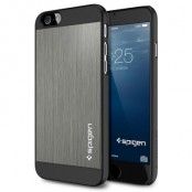 SPIGEN Aluminium Fit Skal till Apple iPhone 6/6S (Grå)