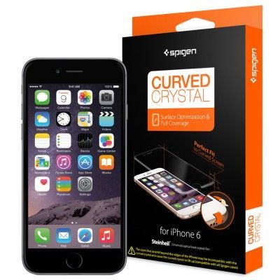 Spigen Curved Crystal Skärmskydd till Apple iPhone 6