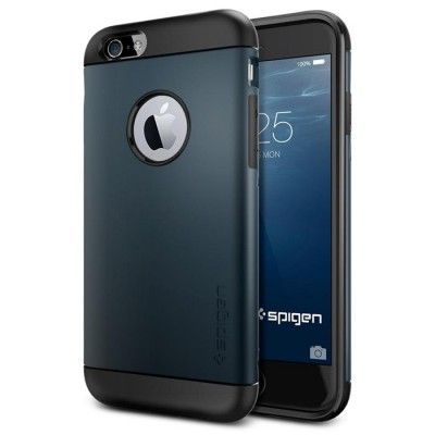 SPIGEN Slim Armor Skal till Apple iPhone 6/6S (Metal Slate)