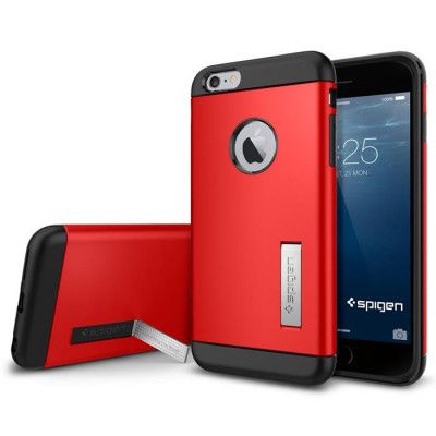 SPIGEN Slim Armor Skal till Apple iPhone 6(S) Plus (Röd)