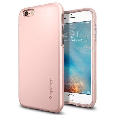 Spigen Thin Fit Hybrid Skal till Apple iPhone 6/6S - RoseGold
