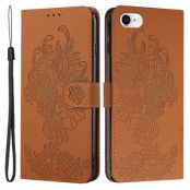 Tiger Flower Plånboksfodral till iPhone 6/6S/7/8/SE 2020 - Brun