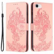 Tiger Flower Plånboksfodral till iPhone 6/6S/7/8/SE 2020 - Rosa