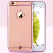 ToTu Simple Series Electroplating Flexi Skal till iPhone 6 / 6S  - Rose Gold