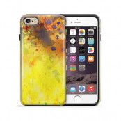 Tough mobilskal till Apple iPhone 6(S) - Vattenfärg - Gul/Blå