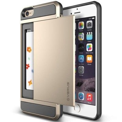 Verus Damda Slide Card Slot Skal till Apple iPhone 6 (Gold)