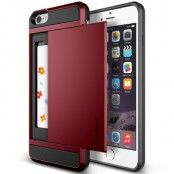 Verus Damda Slide Card Slot Skal till Apple iPhone 6 (Röd)