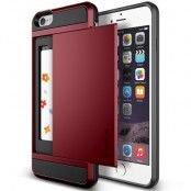 Verus Damda Slide Card Slot Skal till Apple iPhone 6/6S (Röd)