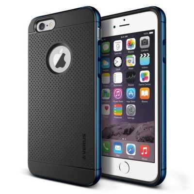 Verus Iron Shield Aluminum Metal Frame Skal till Apple iPhone 6 (Monacoo Blå)