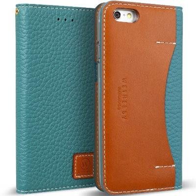 Wetherby äkta läder Plånboksfodral till iPhone 6/6S - Emerald