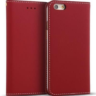 Wetherby äkta läder Plånboksfodral till iPhone 6/6S - Röd