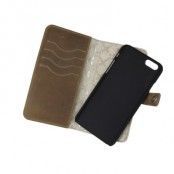 Xqisit Eman Plånboksfodral av äkta läder till iPhone 6 - Brun