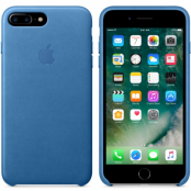 Apple Läderskal (iPhone 8/7 Plus) - Havsblå