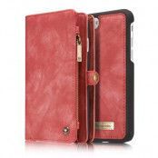 Caseme Plånboksfodral av läder iPhone 7/8 Plus - Röd
