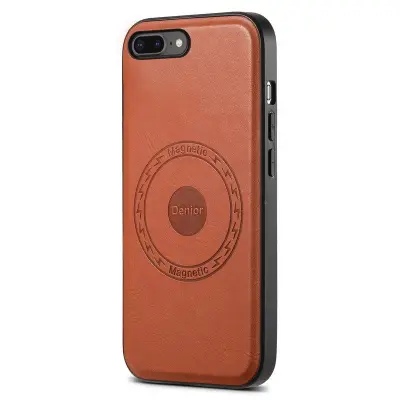 DENIOR iPhone 7 Plus / 8 Plus Fodral Läder - Brun