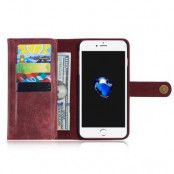 DG.MING Plånboksfodral till iPhone 7 Plus - VinRöd