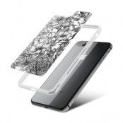 Fashion mobilskal till Apple iPhone 7 Plus - Blommor - Svart/Vit