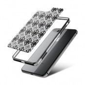 Fashion mobilskal till Apple iPhone 7 Plus - Damask - Svart/Grå