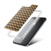 Fashion mobilskal till Apple iPhone 7 Plus - Ränder - Guld/Svart