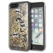 Karl Lagerfeld Skal iPhone 7/8 Plus Glitter - Svart Guld