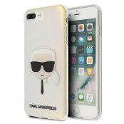 Karl Lagerfeld Skal iPhone 7/8 Plus Iridescent Karl`s Head - Flerfärgad