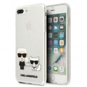 Karl Lagerfeld Skal iPhone 7/8 Plus Karl & Choupette - Transparent