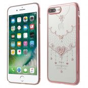 Kavaro Skal med Swarovski stenar till iPhone 7 Plus - Rose Heart