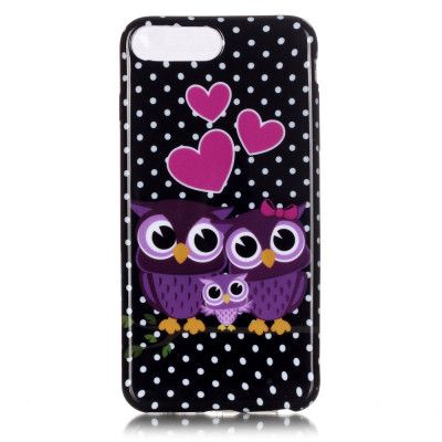 Mobilskal till iPhone 7 Plus - Ugglefamilj