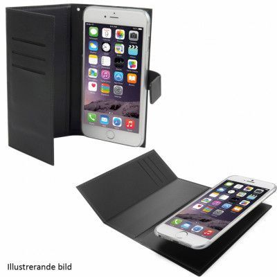 Muvit Magnet Plånboksfodral med 6 fack till iPhone 7 Plus - Svart