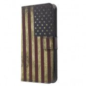 Plånboksfodral iPhone 7/8 Plus - Retro American Flag