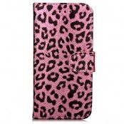 Plånboksfodral till iPhone 7 Plus - Rosa Leopard