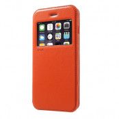 Roar mobilfodral med fönster till iPhone 7 Plus - Orange