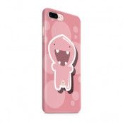 Skal till Apple iPhone 7 Plus - Glatt Bubbelmonster - Rosa