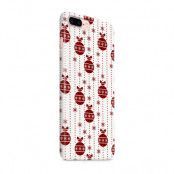Skal till Apple iPhone 7 Plus - Juldekor - Vit/Röd