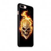 Skal till Apple iPhone 7 Plus - Skull on fire
