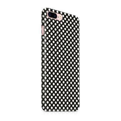Skal till Apple iPhone 7 Plus - Polkadots - Svart/Vit